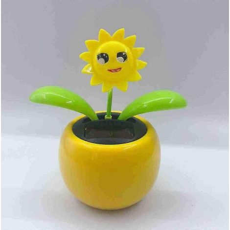 Jouet dansant NK, à énergie solaire, décoration pour tableau de bord de voiture, jouet dansant, jouet pour enfant, cadeau - Tournesol 2 10, 5 x 6, 5 x 11, 3, qualité supérieure, pratique