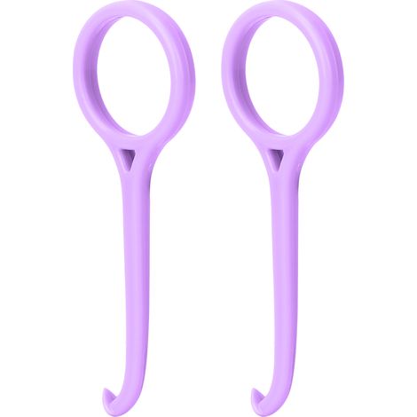 2 outils professionnels pour retirer les aligneurs et appareils dentaires (violet) (1/5)
