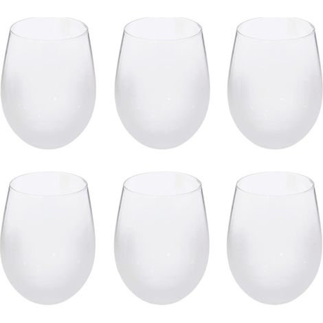 Lot de 6 Verres Bas "Givrés" 54cl Transparent (1/4)