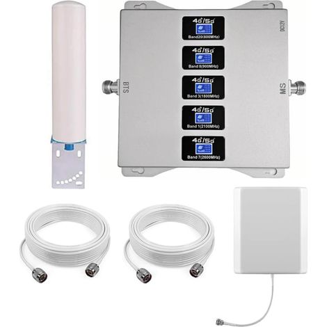 Amplificateur 4G Repeteur 4G Amplificateur Reseau Mobile 5 Bandes Améliorez Votre 2G/3G/4G/partie 5G (1/5)