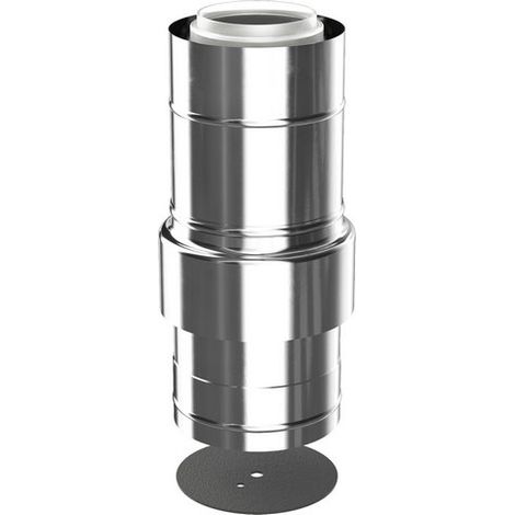 Bosch Accessoires gaz brûlés FC-C80 Raccord d'air frais conc. d:80/125 Inox, 7738112705