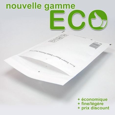 Enveloppes à bulles ECO C/3 - 100 unités - Format 150x220 mm - Fermeture détachable (1/2)