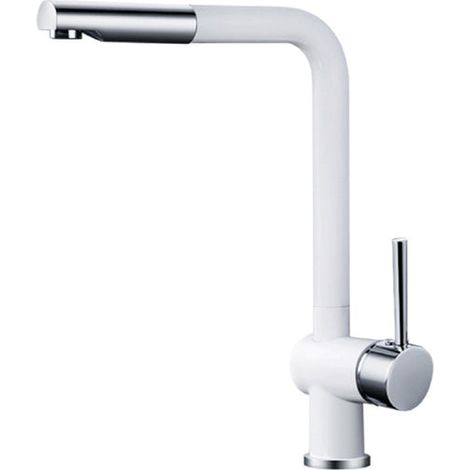 ROBINET DE CUISINE 0014 EN LAITON BLANC ET CHROMÉ COLLECTION ARGOLIDE (1/4)