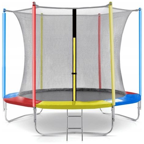 TRAMPOLINE DE JARDIN JUST FUN 8FT-244CM MULTICOLORE