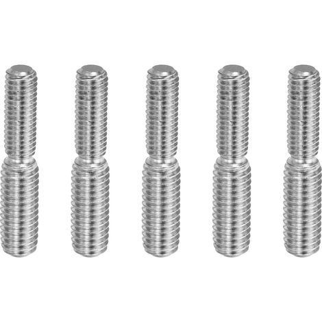 Boulon à Tige Filetée Double Extrémité M5M630, Lot de 5 Boulons en Acier Inoxydable 304 pour Réduction de Filetage Dans le Matériel de Meubles, Longueur de 30 mm (1/5)