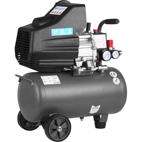 Compresor de aire profesional con certificado CE, 24 litros 2 CV 8 Bares