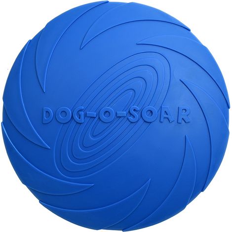 plat chien frisbee(bleu)
