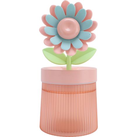Humidificateur de bureau tournesol 260 ml, diffuseur de brume USB à lumière d'ambiance colorée, humidificateur portable pour la maison et le bureau (1/5)