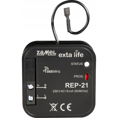 retransmisor zamel rep-21 alcance 250 m 230 V AC