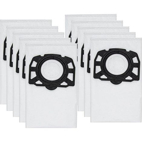 Lot de 15 sacs d'aspirateur non tissés pour Kärcher 2.863-006.0 KFI 487 sacs de rechange WD4 WD5 WD6 WD5P WD6P Premium MV4 MV5 MV6 sacs filtrants pour aspirateurs secs/humides (1/5)