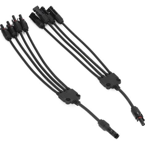 Adaptateur de dérivation en Y, connexion simple de prises solaires en parallèle pour une utilisation en extérieur (1/5)