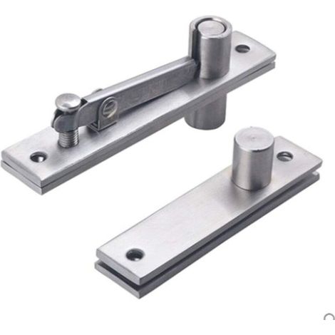 APEX Lot de 2 charnières de porte pivotantes à 360 degré de rotation cachée en acier inoxydable robuste avec vis de fixation(130 x 25 mm) (1/5)