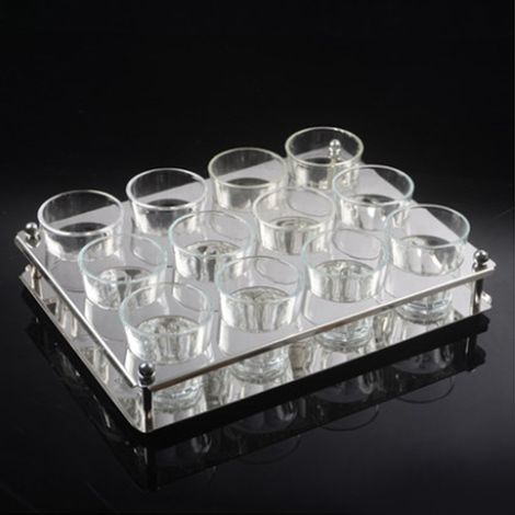 Porte-verres à vin à pied, support de rangement pour verres à vin, égouttoir à verres avec 12 trous (1/5)
