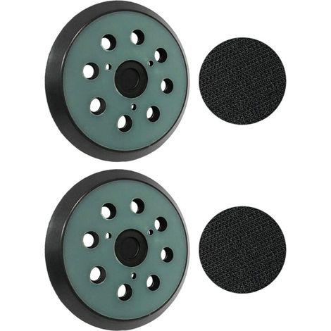 2 plateaux ponçage Makita 125mm - 8 trous - Compatible BO5010/5030/5041, DeWalt DW420/421 - Qualité supérieure