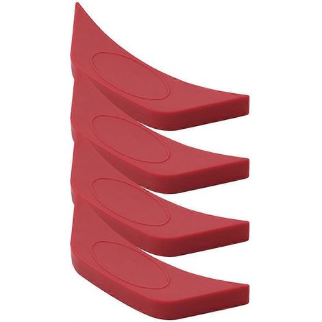 Lot de 4 manchons de poignée en silicone pour casseroles, offrant une prise en main optimale et une isolation thermique.-14x5cm-Red (1/4)