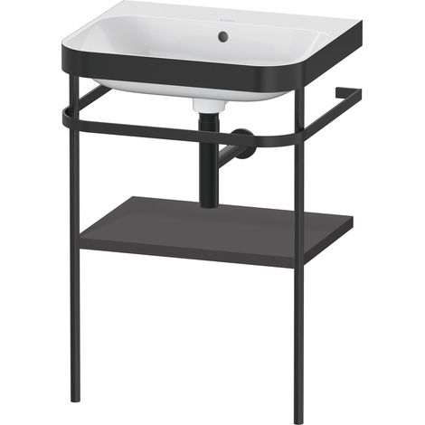 Duravit Happy D.2 Plus c-bonded Set mit Metallkonsole, 575x490mm,
