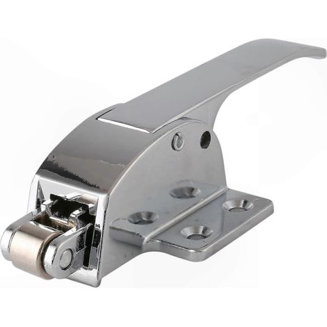 Pêne à ressort en acier inoxydable pour poignée de porte de chambre froide, loquet de fermeture pour réfrigérateur industriel, fixation robuste, modèle standard, usage professionnel (1/3)