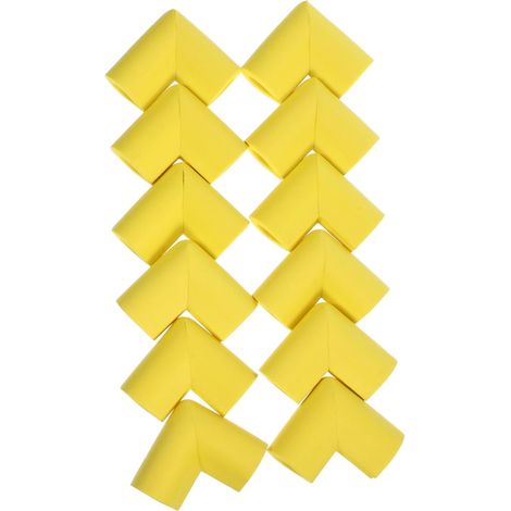 12 protège-coins pour meubles - mousse - jaune - pour bureau (1/5)