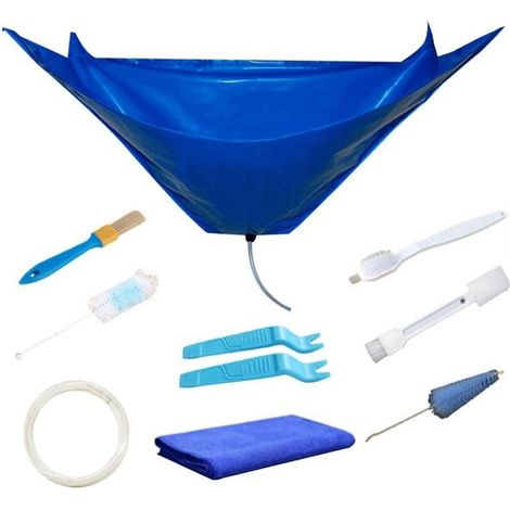 Lntyq – Housse de nettoyage pour climatiseur divisé – PVC imperméable – Design d'évacuation – Taille extensible jusqu'à 92 cm – Kit complet avec accessoires (1/5)