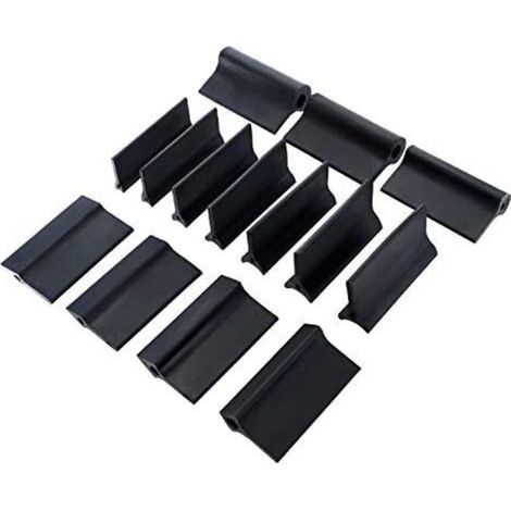 Lot de 14 tampons de polissage en caoutchouc avec différents tampons en mousse flexibles et poignées profilées, support de papier de verre, outils de travail du bois DC715 (1/4)