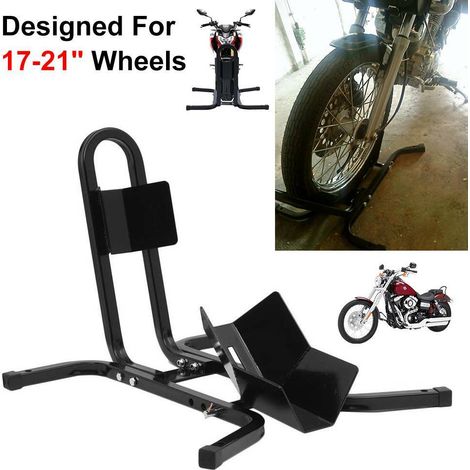 Trintion Motorradständer für Vorderrad und Hinterrad Verstellbare Motorradwippe für ReifengrößEn 17-21 Zoll MontagestäNder aus Robustem Stahl Tragkraft Bis 500 Kg Ideal für Werkstatt und Garage (1/5)