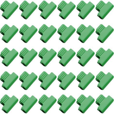 19-mm-Gewächshausklammern. Gewächshausklammern. Folienreihenabdeckungsklammern. Gartenreifenklammer. 30 Stück (1/5)