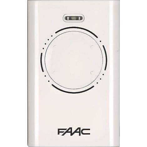 Télécommande - FAAC - XT4 868 SLH - 4 canaux - Programmation auto-apprentissage - Blanc