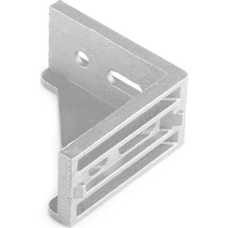 Set di 10 staffe angolari in alluminio 3060, 58 mm x 58 mm x 28 mm, a forma di L.