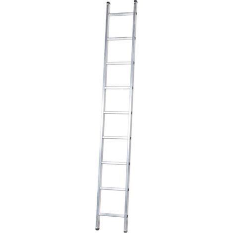 KORMAX escalera aluminio industrial simple 9 p , Escalera de aluminio industrial sencilla 109APeldaños 9Altura 2,58mtsAncho: 37,5cmMáxima resistencia de peso 150 Kg
