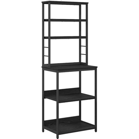 Mensola da cucina Rovere Nero 60 x 40 x 168 cm vidaXL