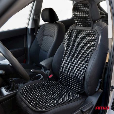 Tapis de siège de fauteuil à perles avec support dorsal et appui-tête amio-03650 (1/5)