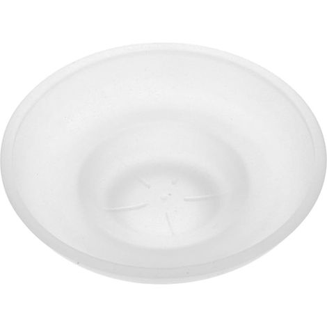 Porte-savon en verre dépoli rond de 11 cm pour lavabo (1/5)