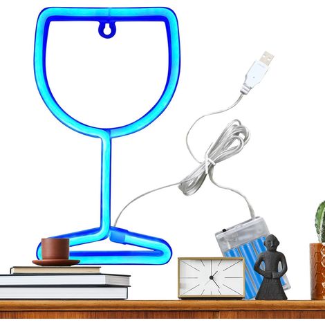 Panneau décoratif LED pour verre à vin (1/5)