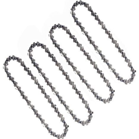 4 Pièces Chaînes De Tronçonneuse 6 Pouces 1/4 Pouces Compatibles Mini Tronçonneuses électriques Sans Fil 6 Pouces 37 maillons d'entraînement 15cm (1/4)