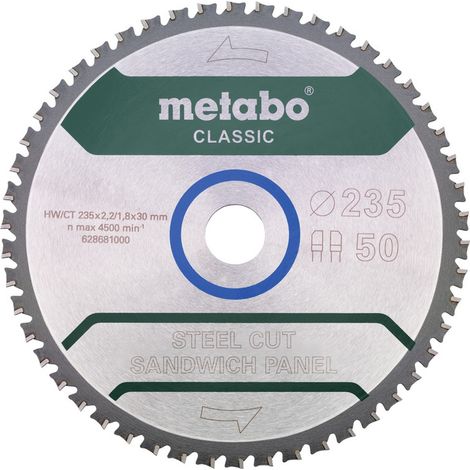Metabo Sägeblatt "steel cut/sandwich panel - classic", Blatt 235 x 30/628681000 (1/5)