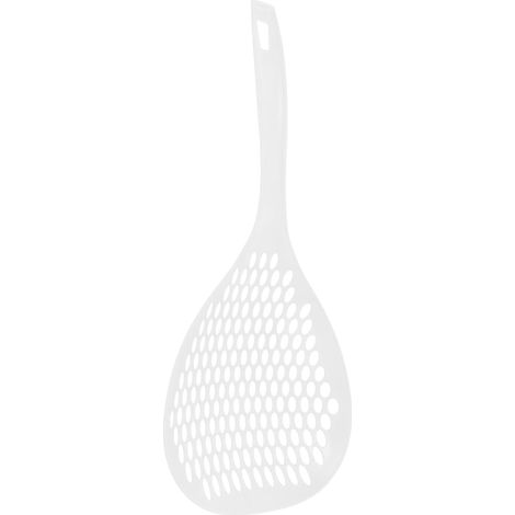 (Blanche)Passoire Cuisine Cuillère à Égoutter Cuisine en Plastique avec Manche Long Drainage Rapide des Aliments pour Cuisson (1/5)