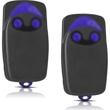 2 Pièces Remplacement pour télécommande NICE, télécommande portail 433,92MHz 2 canaux, compatible avec Flo1r-s, Flo2r-s, Flo4r-s