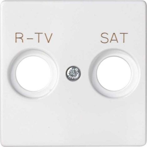 Simon 82 Konzept | R-TV + SAT Steckdosenplatte weiß matt SIMON 8200097-090