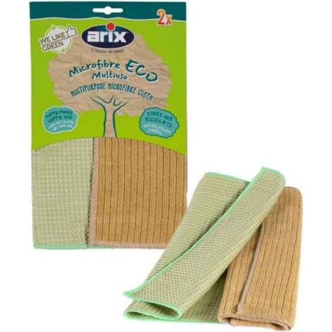 Arix Putzp cloth set aus recycelter Mikrofaser, 2 Stück