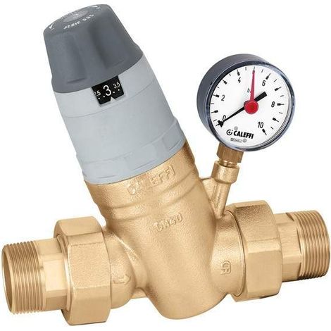 Reductor de presión con cartucho y manómetro Caleffi 535071-535091-535081 2"