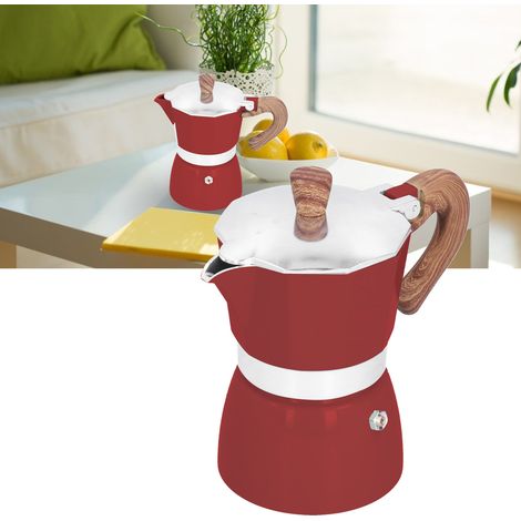 150ML Cafetière Octogonale en Aluminium Moka Pot pour Cuisine Bureau Équipement Pratique (1/5)
