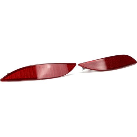 Catarifrangenti posteriori resistenti per paraurti, compatibili con i modelli Megane III hatchback dal 2008 al 2016.