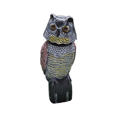 Dissuasore spaventapasseri Gufo – testa rotante – altezza 41 cm – da giardino