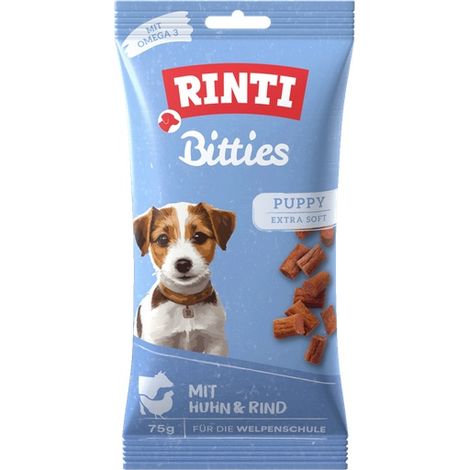Rinti Bitties Friandises pour chiots Sachet de 75 g - Poulet et bœuf