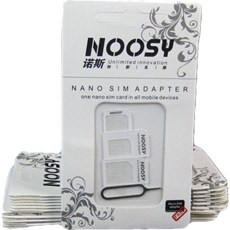Adaptador Nanosim a Microsim +Adaptador Nanosim a Sim+Adaptador Microsim a SIM + extractor iphone (1/2)