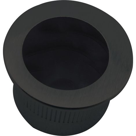 MARCHESI Stirnziehgriff Einlassmaß ø 25 mm, Aluminium schwarz matt (1/3)