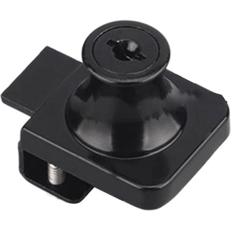 Serrure à verre sans trou, serrure de porte en verre chromée avec système de clé universel pour un contrôle d'accès facile (lot de 4)-AquaForge (1/5)