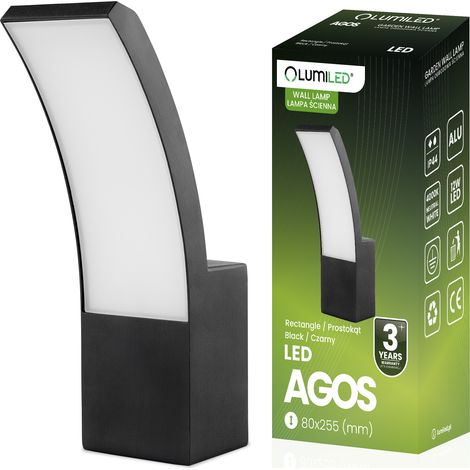 Gartenleuchte, LED-Außenwandleuchte, 12 W, 4000 K, AGOS LUMILED (1/5)