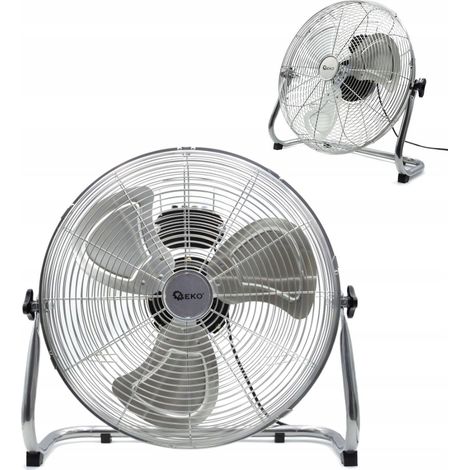 Geko Standventilator Chrom 45 cm 120W
