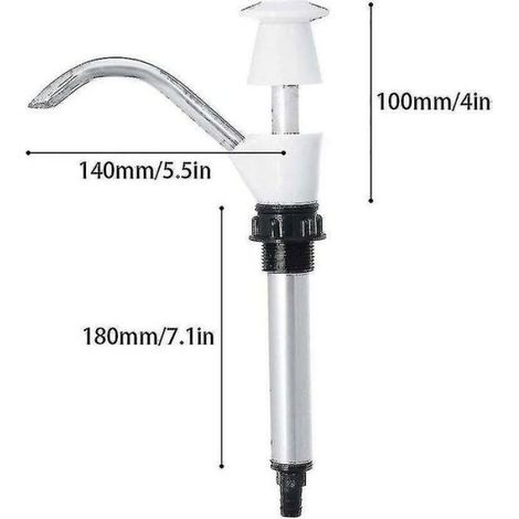 Pompe À Eau Manuelle - Pompe À Pression Manuelle Double Action - Pour Caravane Camping Remorque Évier - 1 Pièce (1/5)